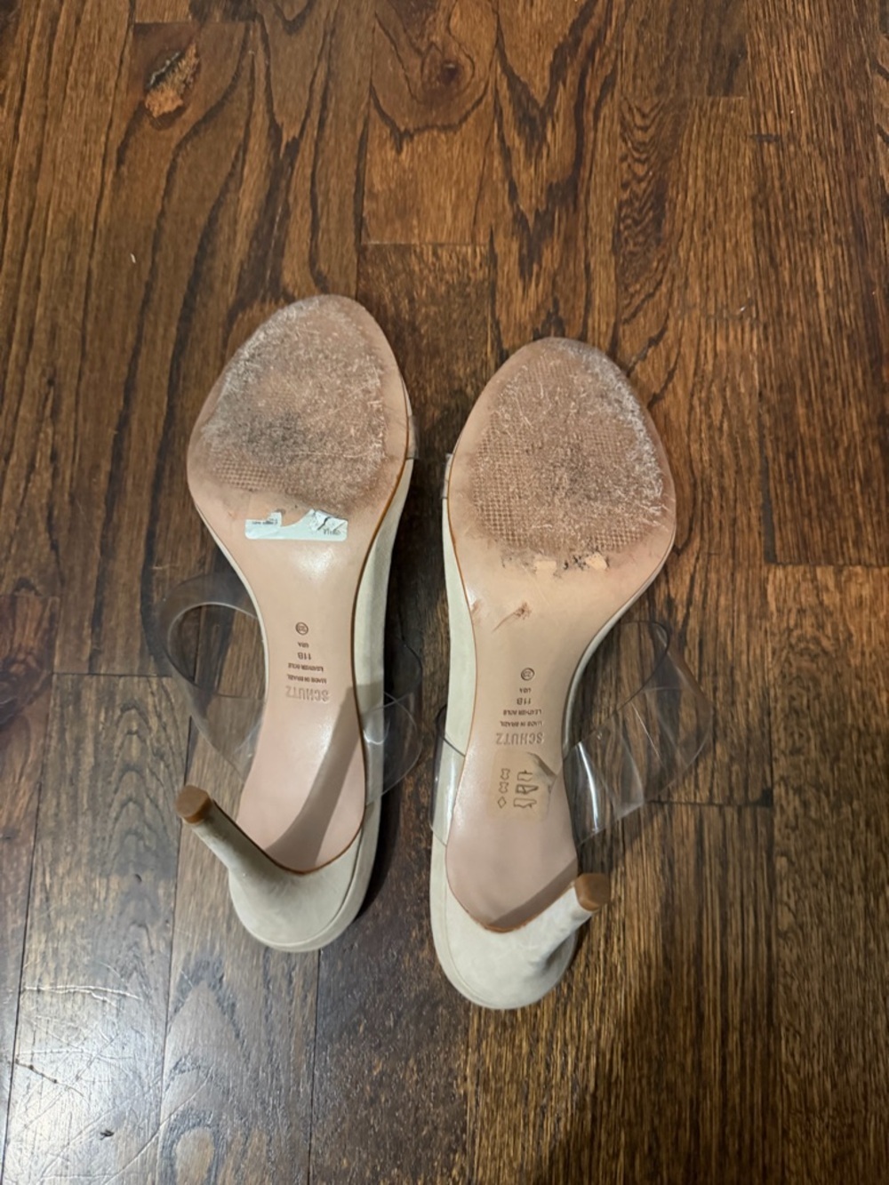 Schutz Ariella Sandals With Clear Straps size 11 - Picture 7 of 8